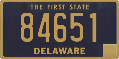 DE license plate 84651