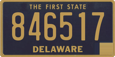 DE license plate 846517