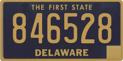 DE license plate 846528