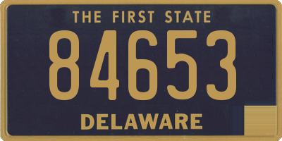 DE license plate 84653