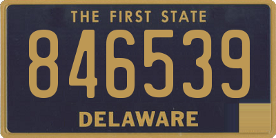 DE license plate 846539