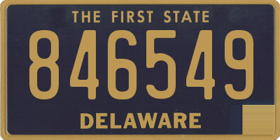 DE license plate 846549
