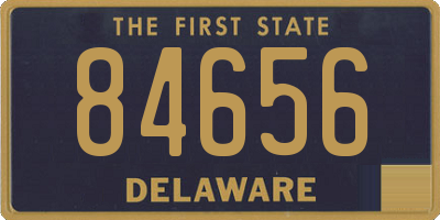 DE license plate 84656