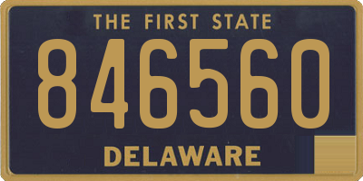 DE license plate 846560