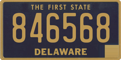 DE license plate 846568
