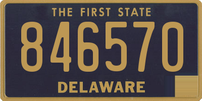 DE license plate 846570