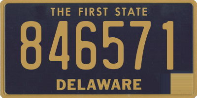 DE license plate 846571