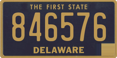 DE license plate 846576