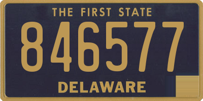 DE license plate 846577
