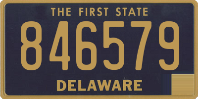 DE license plate 846579