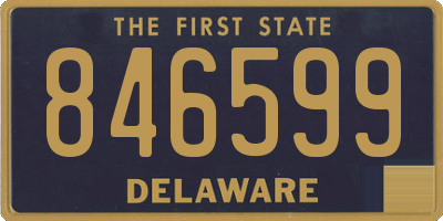 DE license plate 846599