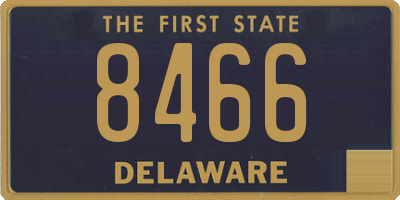 DE license plate 8466