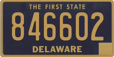 DE license plate 846602