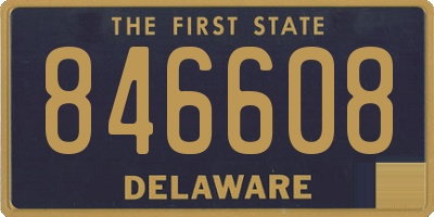 DE license plate 846608