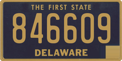 DE license plate 846609