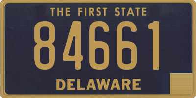 DE license plate 84661