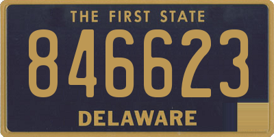 DE license plate 846623