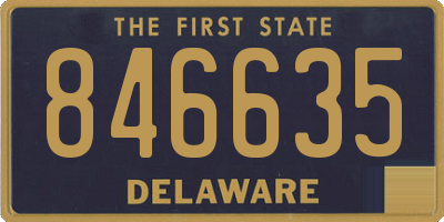 DE license plate 846635