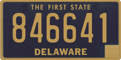 DE license plate 846641