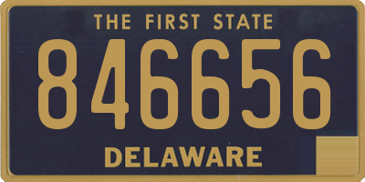 DE license plate 846656