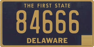 DE license plate 84666