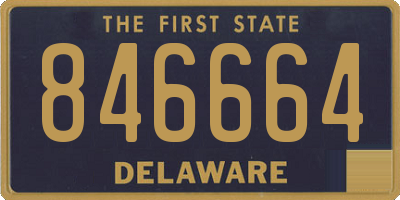 DE license plate 846664