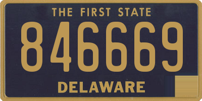DE license plate 846669