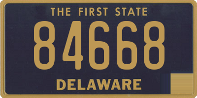 DE license plate 84668