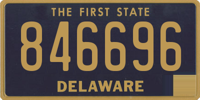 DE license plate 846696