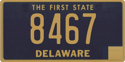 DE license plate 8467