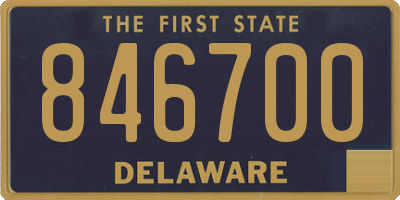 DE license plate 846700