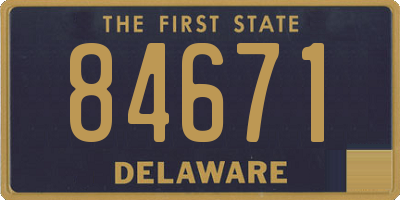 DE license plate 84671