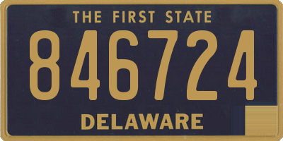 DE license plate 846724