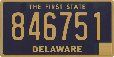 DE license plate 846751