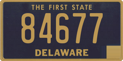 DE license plate 84677
