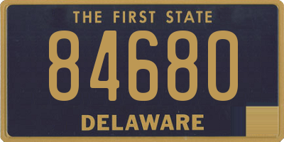 DE license plate 84680