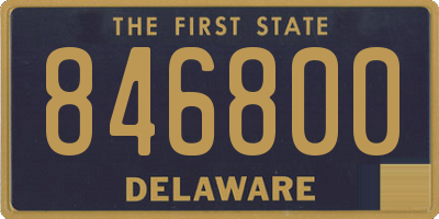 DE license plate 846800