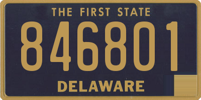 DE license plate 846801