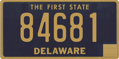 DE license plate 84681