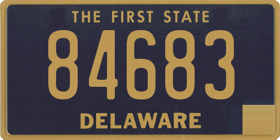 DE license plate 84683