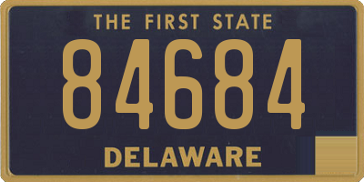 DE license plate 84684