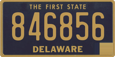 DE license plate 846856