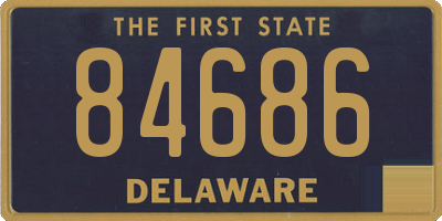 DE license plate 84686