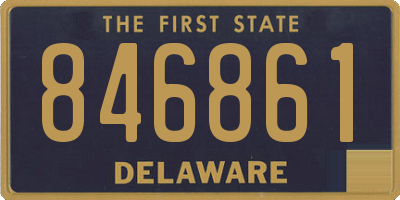 DE license plate 846861