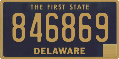DE license plate 846869