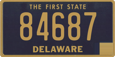 DE license plate 84687