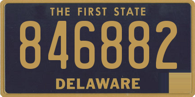 DE license plate 846882