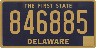 DE license plate 846885