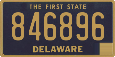 DE license plate 846896