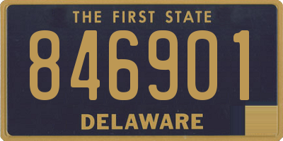 DE license plate 846901